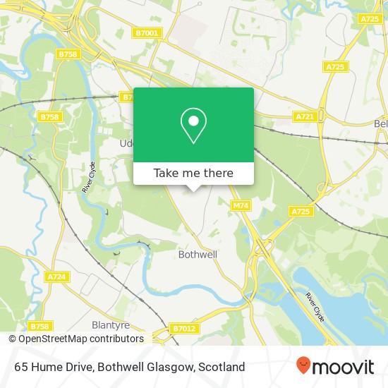 65 Hume Drive, Bothwell Glasgow map