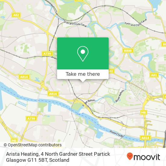 Arista Heating, 4 North Gardner Street Partick Glasgow G11 5BT map