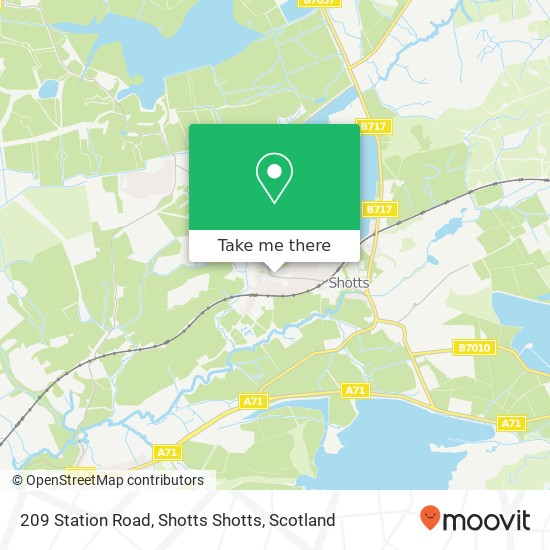 209 Station Road, Shotts Shotts map