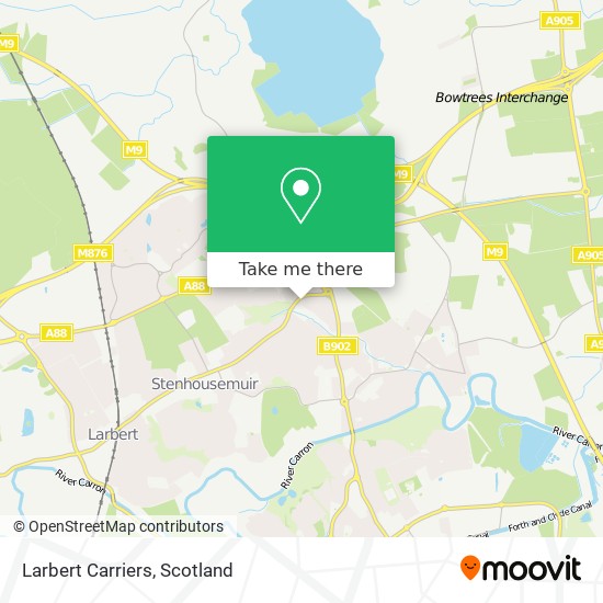 Larbert Carriers map