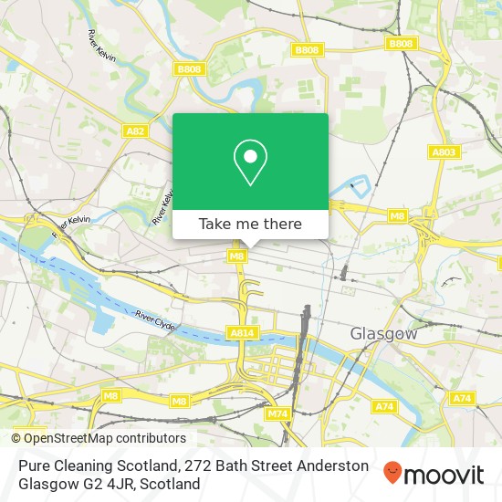 Pure Cleaning Scotland, 272 Bath Street Anderston Glasgow G2 4JR map