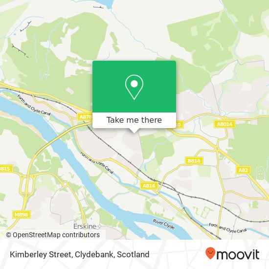Kimberley Street, Clydebank map
