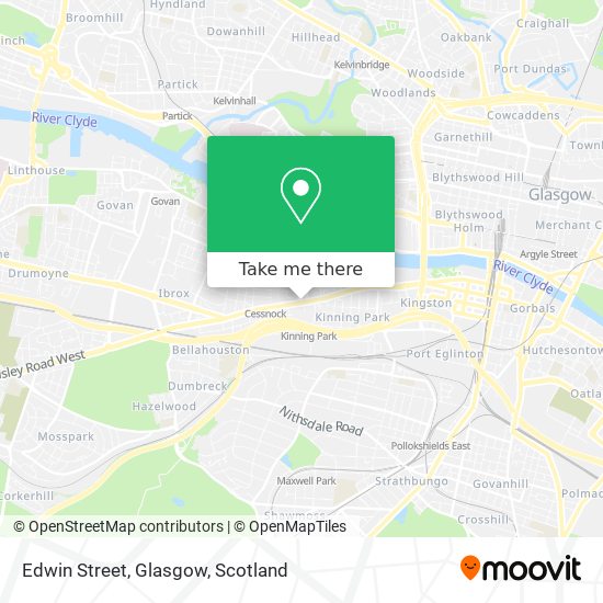 Edwin Street, Glasgow map