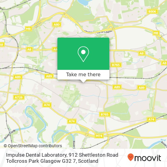 Impulse Dental Laboratory, 912 Shettleston Road Tollcross Park Glasgow G32 7 map