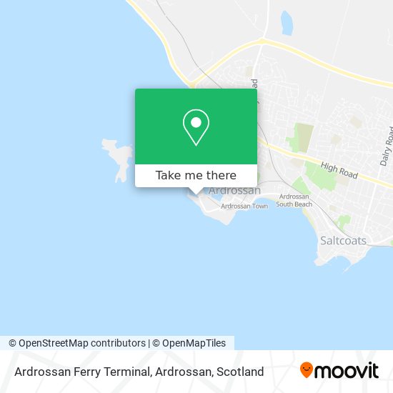 Ardrossan Ferry Terminal, Ardrossan map