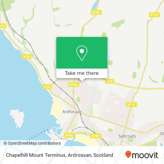 Chapelhill Mount Terminus, Ardrossan map