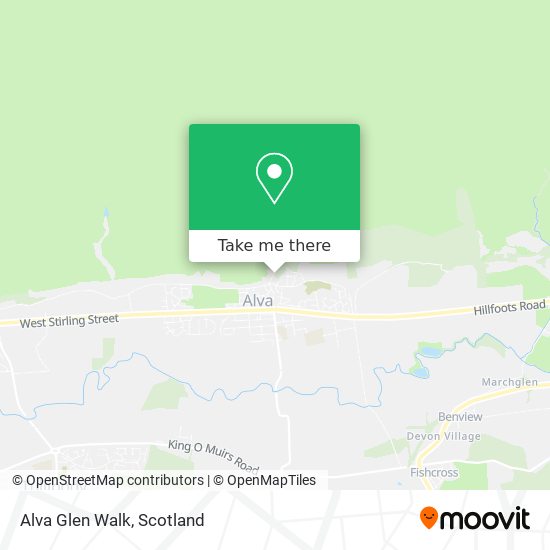 Alva Glen Walk map