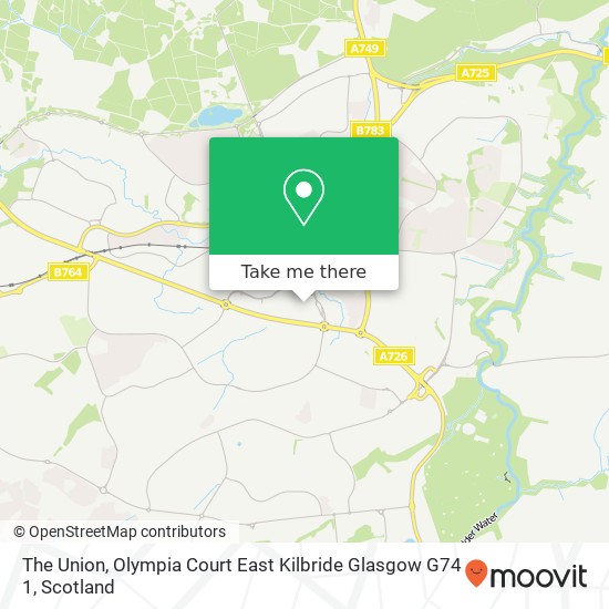 The Union, Olympia Court East Kilbride Glasgow G74 1 map