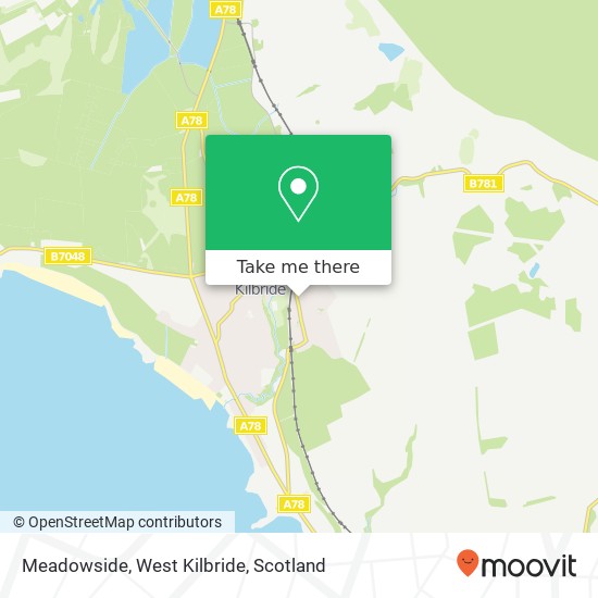 Meadowside, West Kilbride map