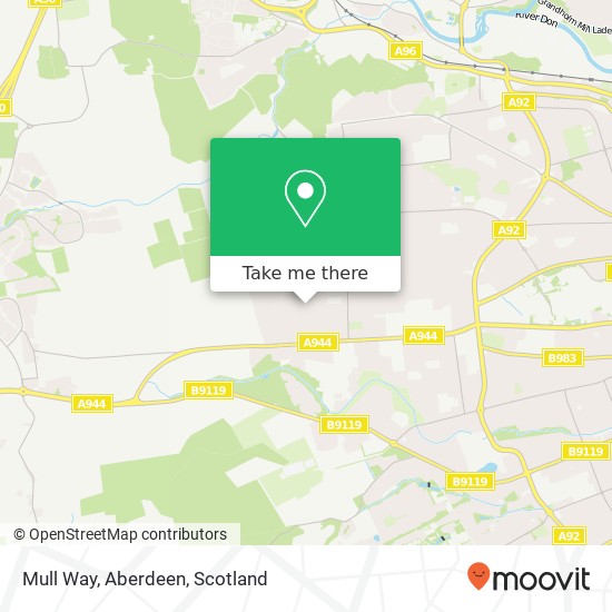 Mull Way, Aberdeen map
