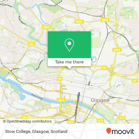 Stow College, Glasgow map