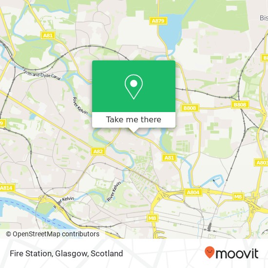 Fire Station, Glasgow map