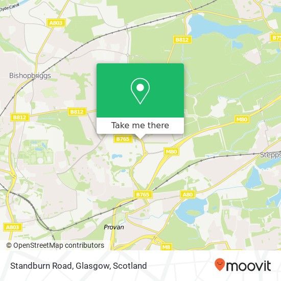 Standburn Road, Glasgow map
