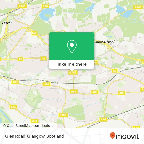 Glen Road, Glasgow map