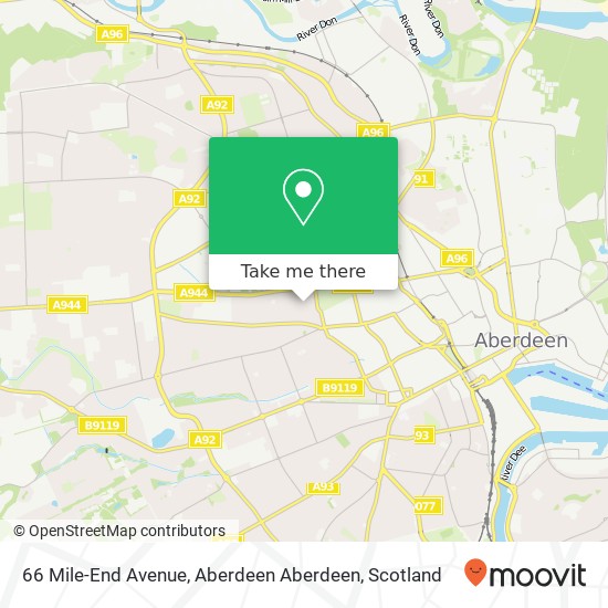 66 Mile-End Avenue, Aberdeen Aberdeen map
