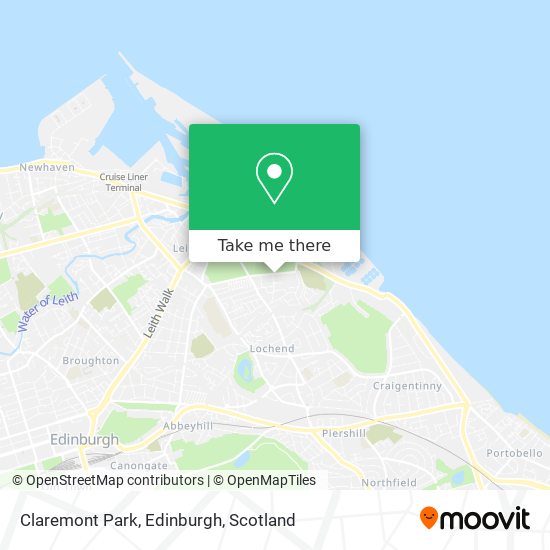 Claremont Park, Edinburgh map