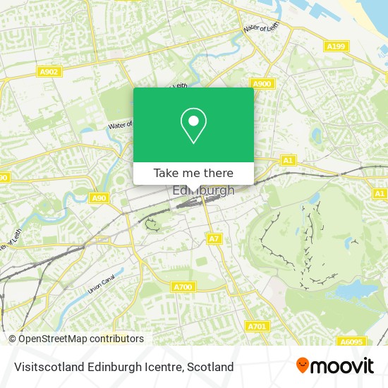 Visitscotland Edinburgh Icentre map