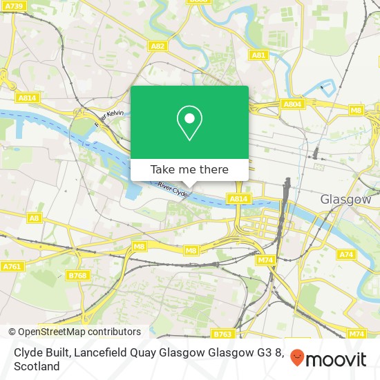 Clyde Built, Lancefield Quay Glasgow Glasgow G3 8 map