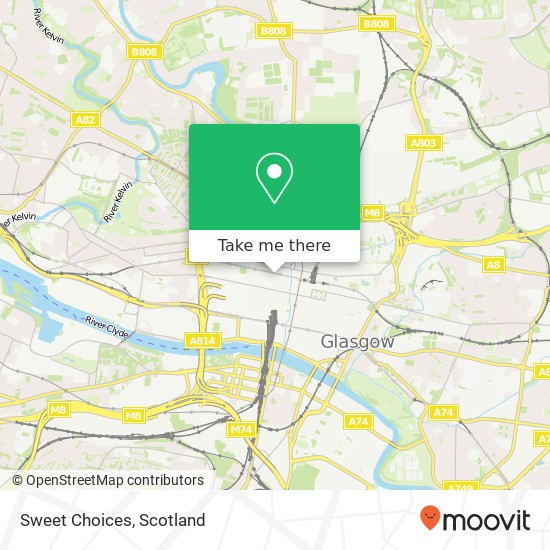 Sweet Choices map