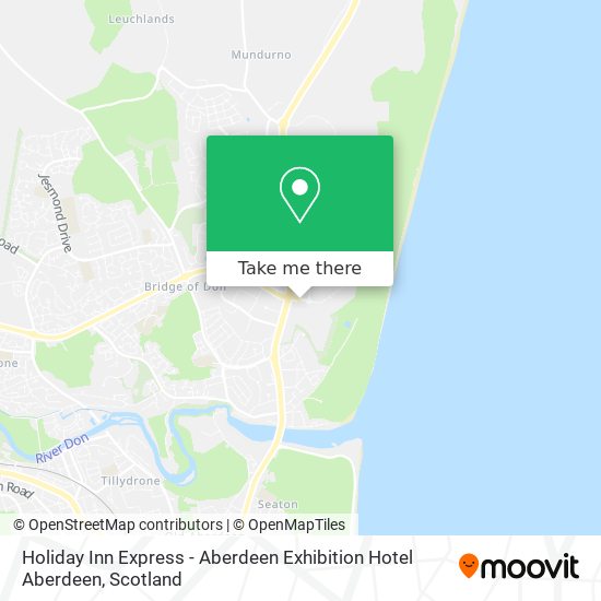 Holiday Inn Express - Aberdeen Exhibition Hotel Aberdeen map
