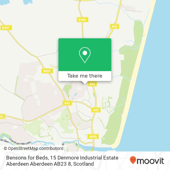 Bensons for Beds, 15 Denmore Industrial Estate Aberdeen Aberdeen AB23 8 map