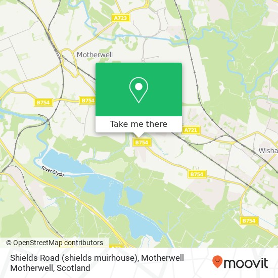 Shields Road (shields muirhouse), Motherwell Motherwell map