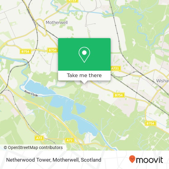 Netherwood Tower, Motherwell map