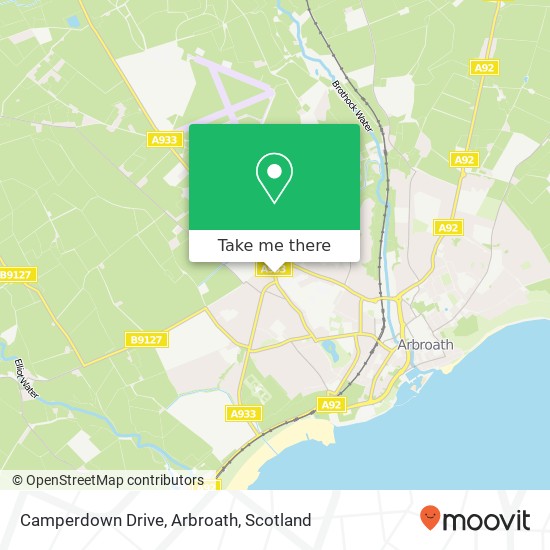 Camperdown Drive, Arbroath map
