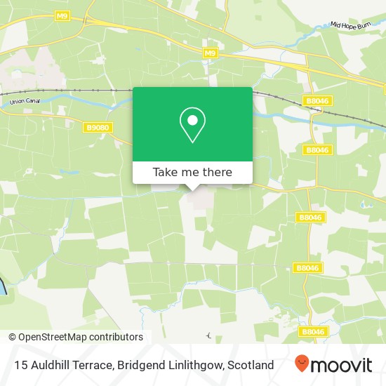 15 Auldhill Terrace, Bridgend Linlithgow map