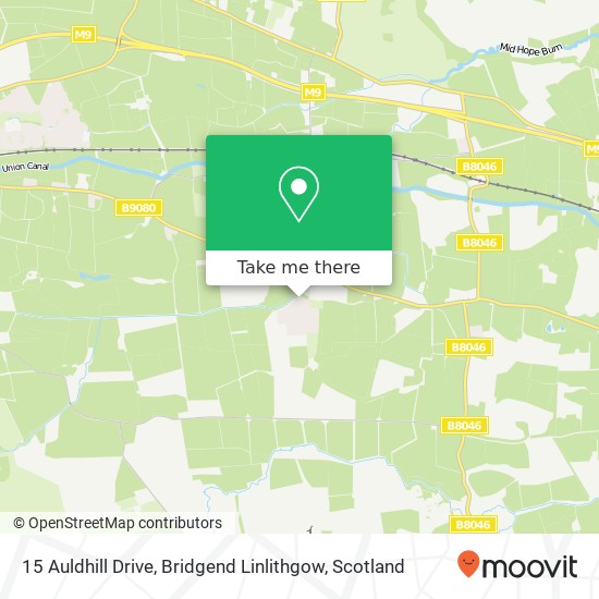 15 Auldhill Drive, Bridgend Linlithgow map