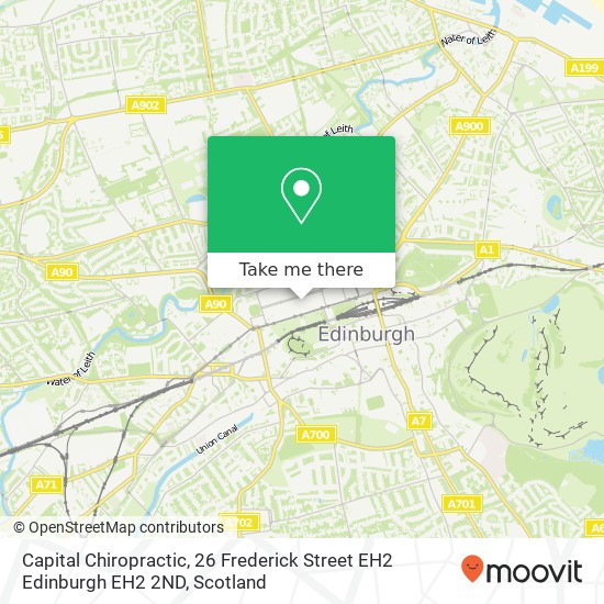 Capital Chiropractic, 26 Frederick Street EH2 Edinburgh EH2 2ND map