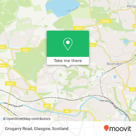 Grogarry Road, Glasgow map