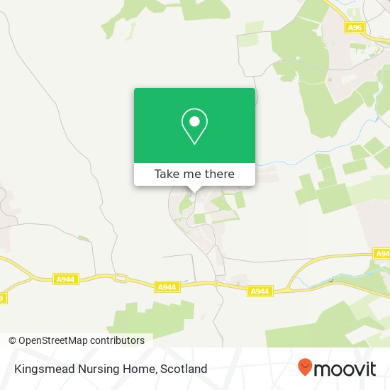 Kingsmead Nursing Home, Kingswood Drive Kingswells map