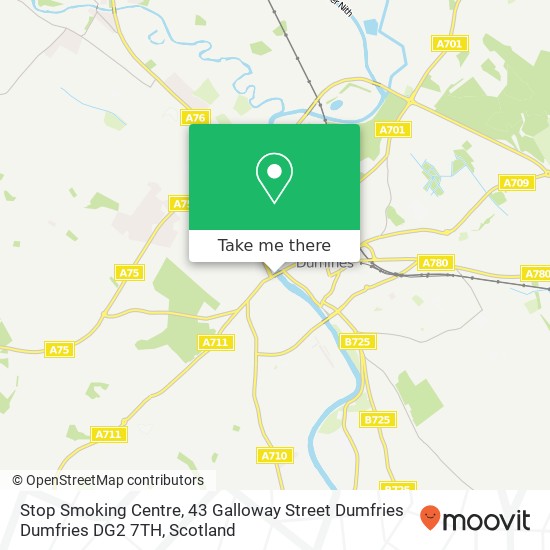 Stop Smoking Centre, 43 Galloway Street Dumfries Dumfries DG2 7TH map