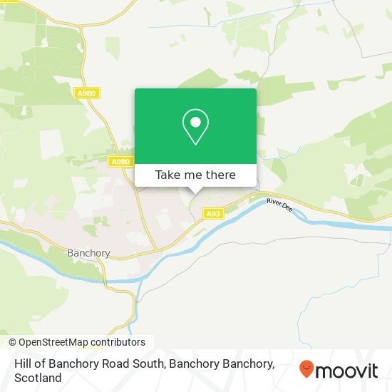 Hill of Banchory Road South, Banchory Banchory map