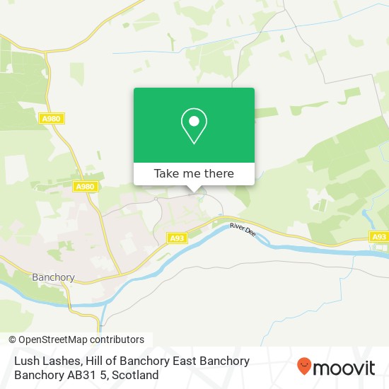 Lush Lashes, Hill of Banchory East Banchory Banchory AB31 5 map