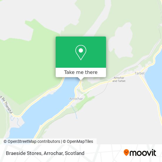 Braeside Stores, Arrochar map