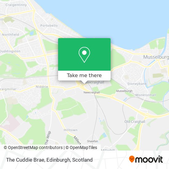 The Cuddie Brae, Edinburgh map
