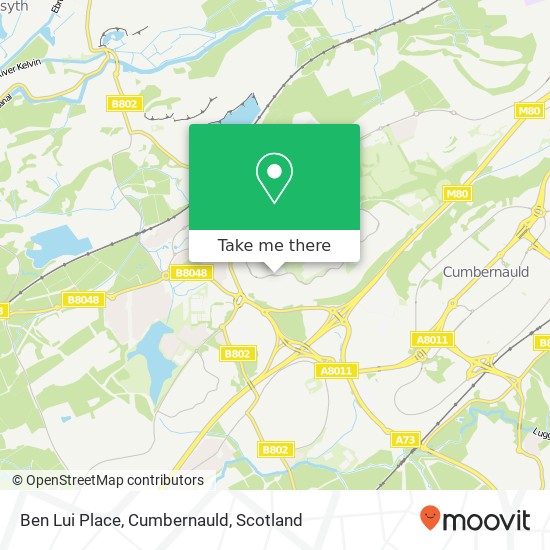 Ben Lui Place, Cumbernauld map