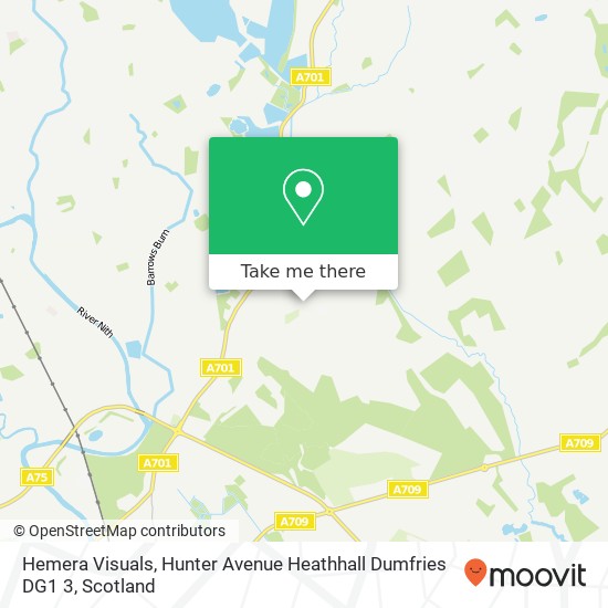 Hemera Visuals, Hunter Avenue Heathhall Dumfries DG1 3 map