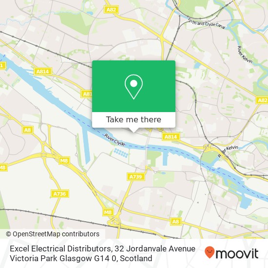 Excel Electrical Distributors, 32 Jordanvale Avenue Victoria Park Glasgow G14 0 map