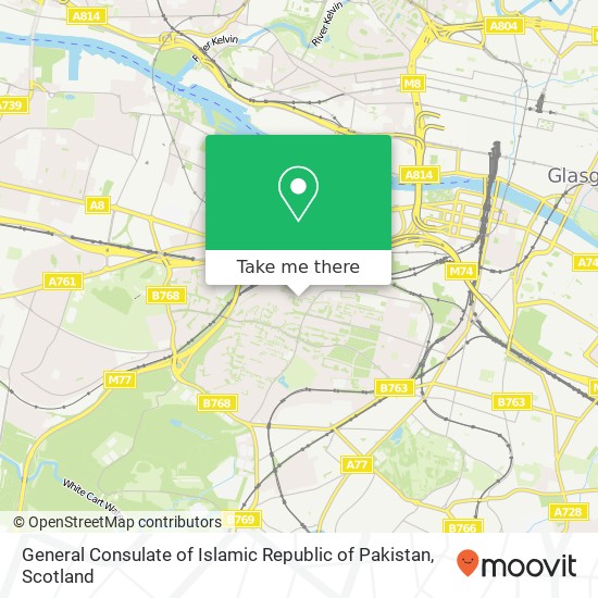 General Consulate of Islamic Republic of Pakistan map