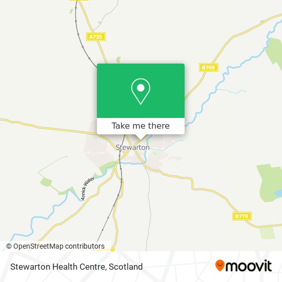 Stewarton Health Centre map