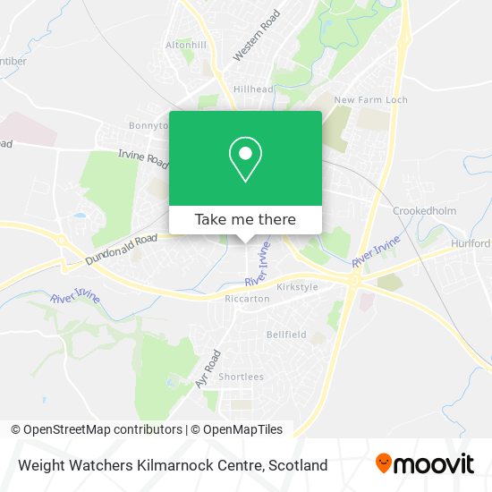 Weight Watchers Kilmarnock Centre map