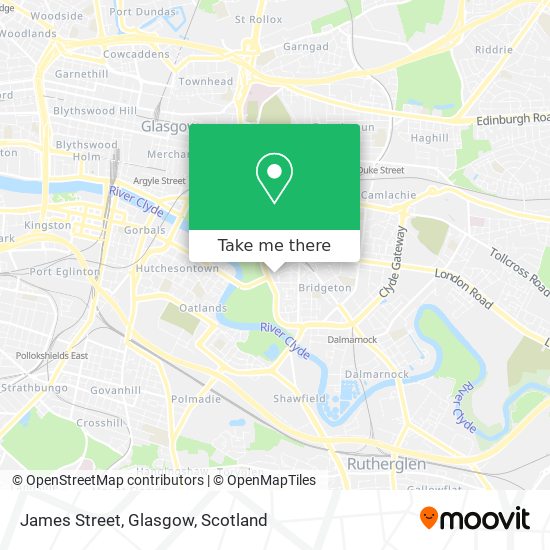 James Street, Glasgow map
