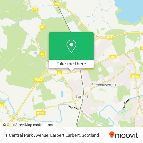 1 Central Park Avenue, Larbert Larbert map