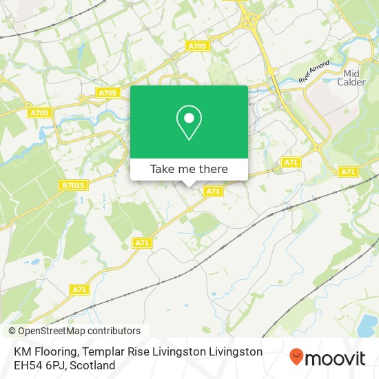 KM Flooring, Templar Rise Livingston Livingston EH54 6PJ map