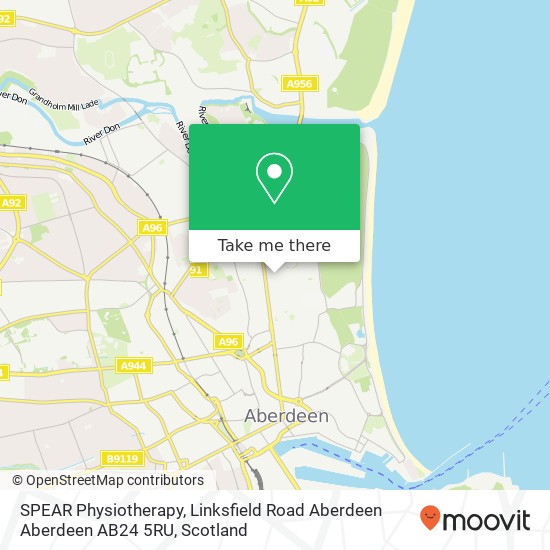 SPEAR Physiotherapy, Linksfield Road Aberdeen Aberdeen AB24 5RU map