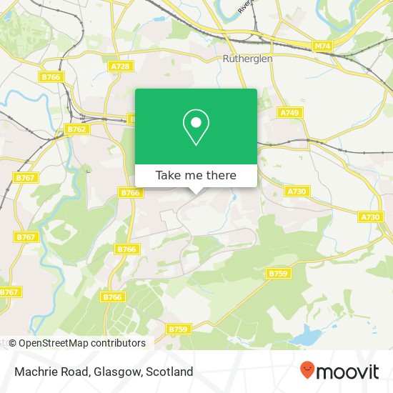 Machrie Road, Glasgow map