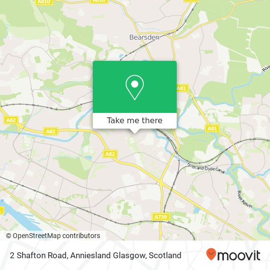 2 Shafton Road, Anniesland Glasgow map